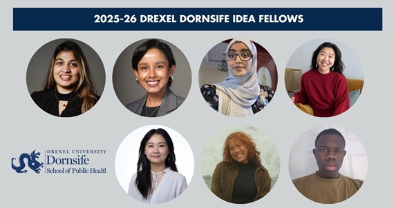 Headshots of 7 Drexel Dornsife IDEA Fellows for 2025-26